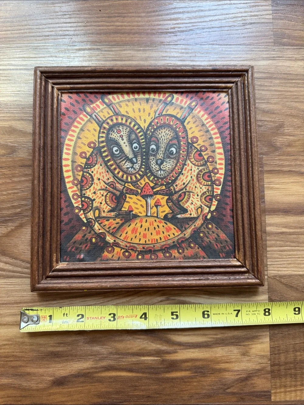 Mushroom Folk Art Pair from Michoacán